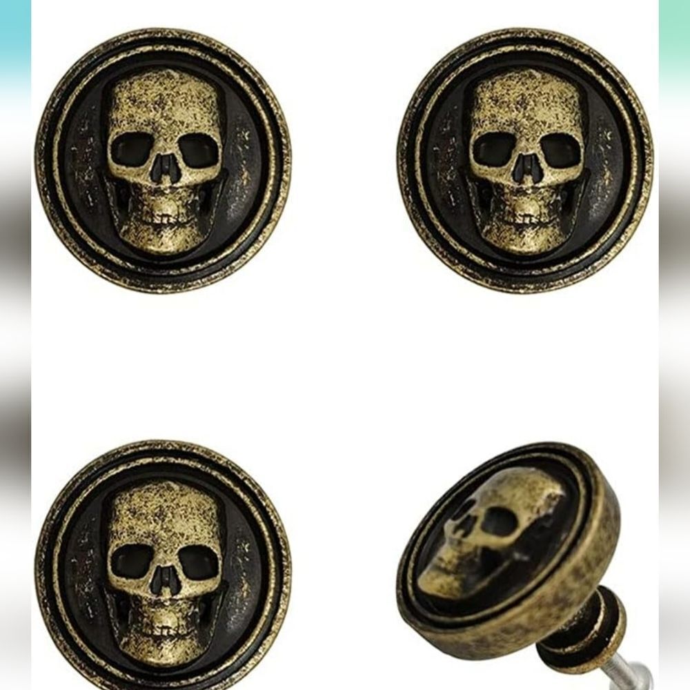 Vintage‎ skull pull knobs set of 4